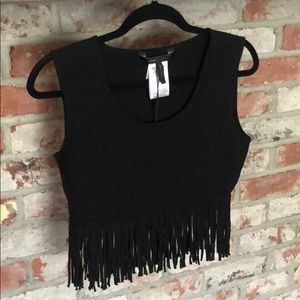 Flirty & Fun Crop top with fringe